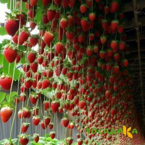 Клубника ампельная Анастасия купить по цене от 370р. в интернет-магазине «Посадика» с доставкой почтой в в Нюрбае и по всей России – [изображение №1].